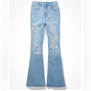 American Eagle Curvy Super High rise flare